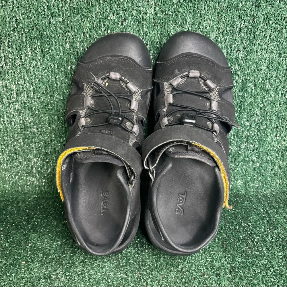 Teva Sandals‎ Mens 9 Flintwood Hiking Slip On Black Comfort Low Top SN 1118941